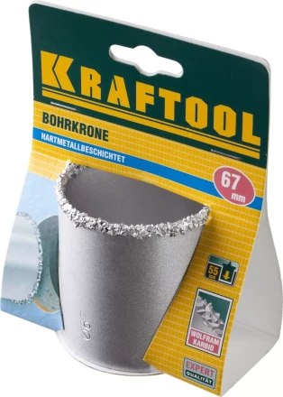 Коронка KRAFTOOL кольцевая с напылением из карбида вольфрама, 67мм 33401-67_z01 купить в Нижневартовске