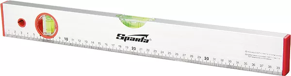 Уровень алюминиевый 1000 мм 2 глазка линейка  SPARTA 35110 купить в Нижневартовске