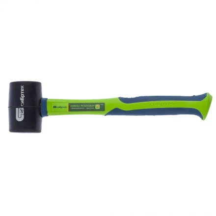 Киянка резиновая 225г черная резина с фибергласовой рукояткой СИБРТЕХ артикул 11163 купить в Нижневартовске