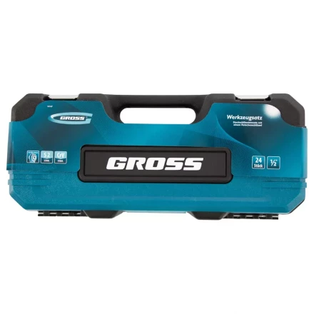 Набор инструментов 24 предмета, 120 зубьев, CrV, 1/2" Gross 14147 купить в Нижневартовске