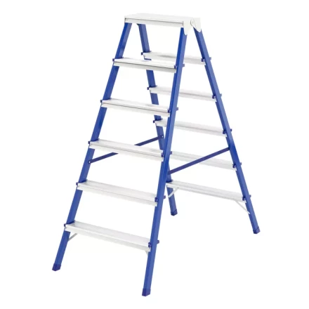 Стремянка двусторонняя 6 ступеней стальная Сибртех 97936 купить в Нижневартовске