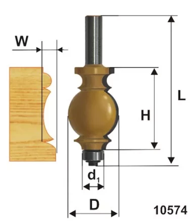 Фреза кромочная фигурная ф254х35мм хв 12мм 10574 купить в Нижневартовске