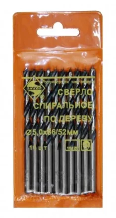 Сверло для дерева 5 мм спиральное 19125 купить в Нижневартовске