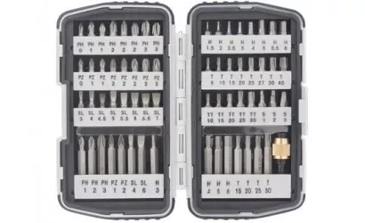 Набор бит,магнитный адаптер,CrV,в плат.боксе,64шт MATRIX 11327 купить в Нижневартовске