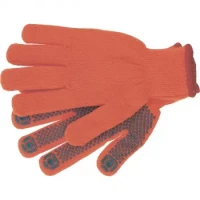 Перчатки вязаные полиакрилонитрильные плюшевого переплет.,ПВХ "точка", 10 кл.,58гр СИБРТЕХ Россия 67768