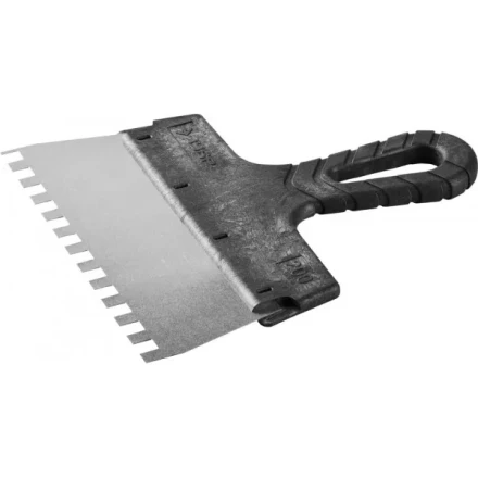 Шпатель ЗУБР "МАСТЕР" ФАСАДНЫЙ, нержавеющее полотно, 200мм, зуб 8х8мм 10078-20-08 купить в Нижневартовске