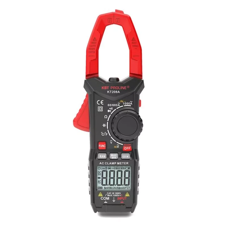 Токовые клещи цифровые KT208A PROLINE КВТ купить в Нижневартовске