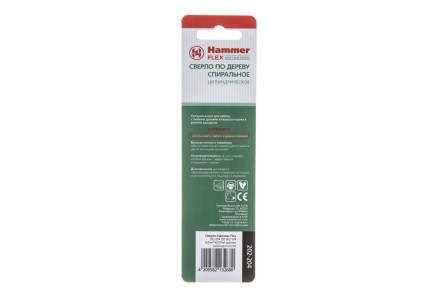 Сверло по дереву HAMMER Ф6х93мм (DR WD WR 6,0мм*93/57мм) купить в Нижневартовске
