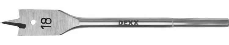 Сверло по дереву перовое, шестигранный хвостовик, DEXX 2945-18, d=18мм 2945-18 купить в Нижневартовске