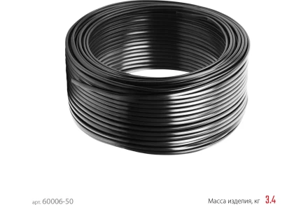 ЗУБР ВВГ-Пнг(А)-LS, 2 x 1.5 мм2, 50 м, ГОСТ 31996-2012, плоский, силовой кабель с пониженным дымо-газовыделением, Профессионал (60006-50) купить в Нижневартовске