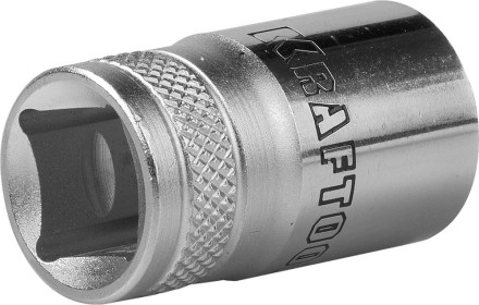 Торцовая головка KRAFTOOL &quot;INDUSTRIE QUALITAT&quot;, Cr-V, SUPER-LOCK, хромосатинированная, 1/2&quot;, 15 мм 27801-15_z01 купить в Нижневартовске