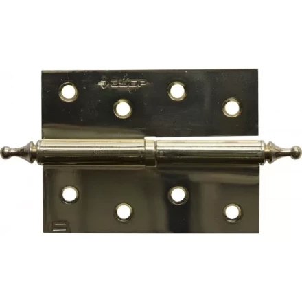 Петля дверная разъемная ЗУБР "ЭКСПЕРТ", 1 подшипник, цвет латунь (PB), правая, с крепежом, 100х75х2,5мм, 2 шт 37605-100-1R купить в Нижневартовске