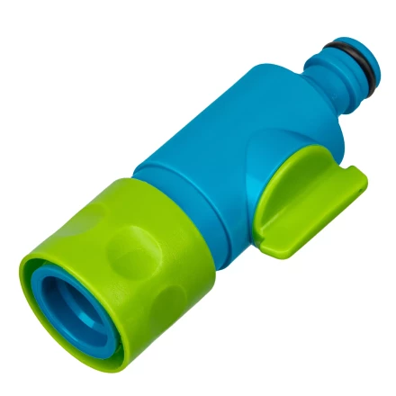 Соединитель штуцерный, с переключателем, Palisad Luxe 65782 купить в Нижневартовске