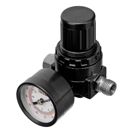 Регулятор давления с манометром Denzel R1500, 12 бар, 1/4", 57491 купить в Нижневартовске