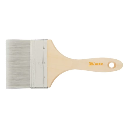 Кисть плоская для лаков "Евро" 4", искусственная щетина, деревянная ручка Matrix 83090 купить в Нижневартовске