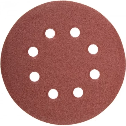 Круг шлифовальный универсальный STAYER "MASTER" из абразивной бумаги на велкро основе, 8 отверстий, Р80, 125мм, 5шт 35452-125-080 купить в Нижневартовске
