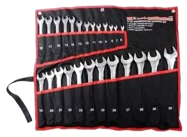 Набор ключей комбинированных 6 - 32 мм 25 шт CrV полированный хром MATRIX 15425 купить в Нижневартовске