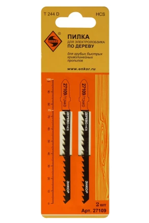 Пилка для электролобзика T244 D 2 шт. Энкор 27109 купить в Нижневартовске