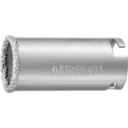 Коронка STAYER "PROFESSIONAL" кольцевая с карбидно-вольфрамовой крошкой, d=33мм 33345-33 купить в Нижневартовске