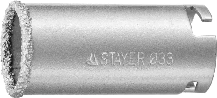 Коронка STAYER "PROFESSIONAL" кольцевая с карбидно-вольфрамовой крошкой, d=33мм 33345-33 купить в Нижневартовске