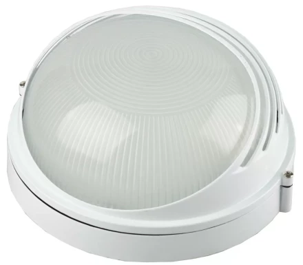 Светильник уличный СВЕТОЗАР влагозащищенный с верхним декоративным кожухом, цвет белый, 100Вт SV-57273-W купить в Нижневартовске