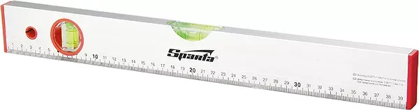 Уровень алюминиевый 1200 мм 2 глазка линейка  SPARTA 35112 купить в Нижневартовске