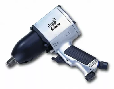 Пневмогайковерт SCORPIO YU-1200P 1/2” 62 кг/м, 2,4 кг, 340 л/мин New Pin Clutch