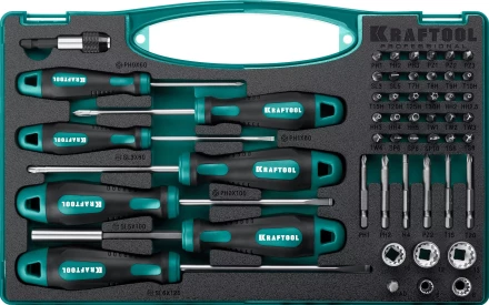 Набор: отвертки X-Drive с кованым хромомолибденованадиевым стержнем SlimFit, ситема насечек NSS, двухкомпонентная рукоятка 25815 купить в Нижневартовске