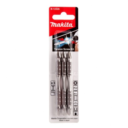 Биты Makita PH2 85мм 3шт, 2-х сторонние (B-12326) купить в Нижневартовске