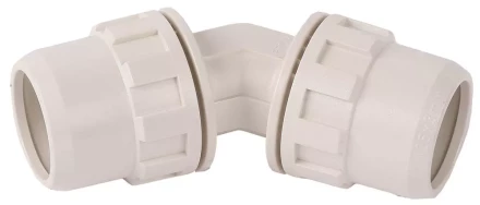 Соединитель ЗУБР "ШиреФит" угловой 45° "штуцер с гайкой - штуцер с гайкой", 32мм 51491-32 купить в Нижневартовске