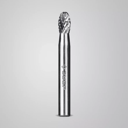 Зубр Твердосплавная борфреза E - овал, 6 х 10 мм, радиус 2.5 мм (28804-6-10) купить в Нижневартовске