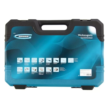 Набор инструментов 78 предметов , 120 зубьев, CrV, 1/4", 1/2" Gross 14148 купить в Нижневартовске