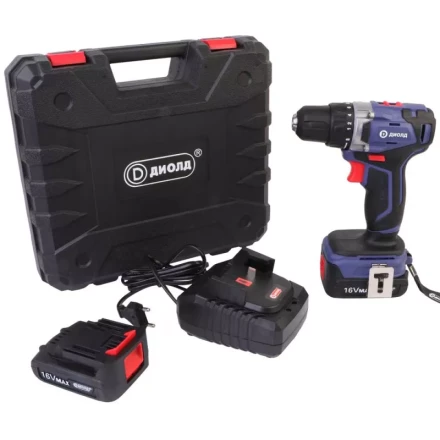Аккумуляторная дрель-шуруповерт Диолд ДЭА-16Л-08 купить в Нижневартовске