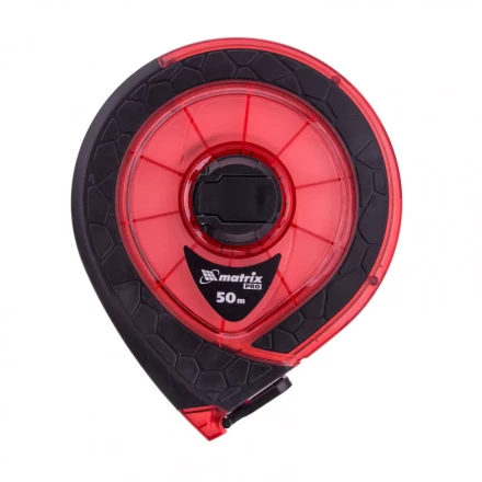 Рулетка геодезическая 50 м х 15 мм закрытый корпус фибергласовая лента двусторонняя шкала Pro Matrix 31272 купить в Нижневартовске