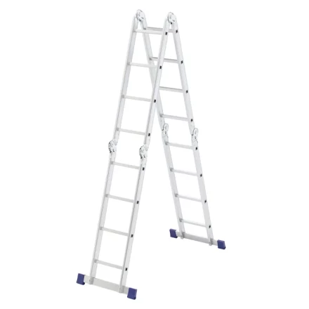 Лестница алюминиевая шарнирная 4х4 ступени Сибртех 97882 купить в Нижневартовске