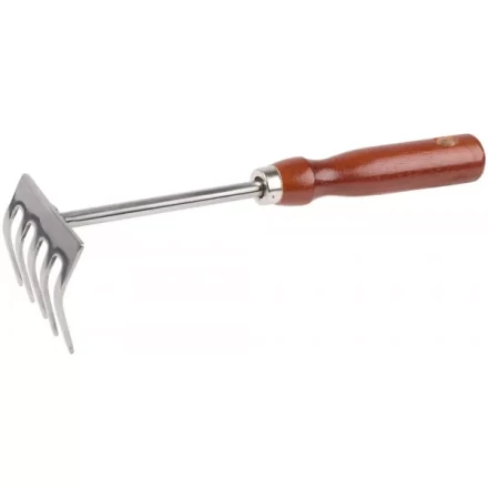 Грабельки GRINDA из нержавеющей стали с деревянной ручкой, 250 мм 8-421149_z01 купить в Нижневартовске