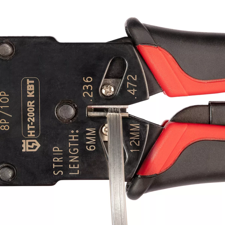 Кримпер многофункциональный КВТ HT-106E с 3 встроенными модулями для обжима RJ-45, RJ-12, RJ-11 (86603) купить в Нижневартовске