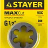 Плашка круглая ручная STAYER "MASTER", сталь 9ХС, для трубной резьбы G 1/2`` 28029-1/2 купить в Нижневартовске