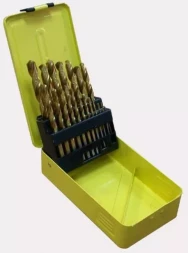 Набор сверл д/мет. 19шт 1-10/шаг0,5мм с покрыт.1/25 21220