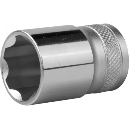 Торцовая головка KRAFTOOL "INDUSTRIE QUALITAT", Cr-V, SUPER-LOCK, хромосатинированная, 1/2", 19 мм 27801-19_z01 купить в Нижневартовске