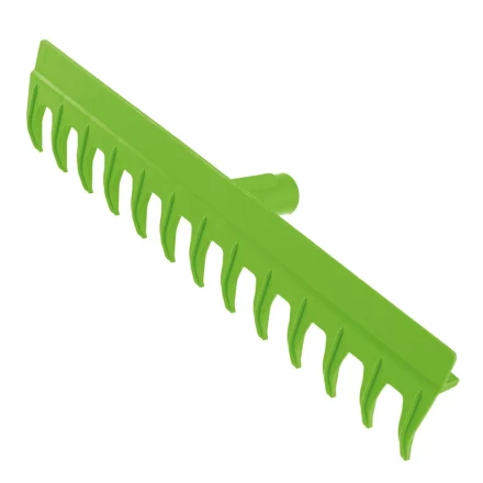 Грабли пластиковые, 430 мм, 13 прямых зубьев, металлический черенок, Сибртех 61730 купить в Нижневартовске