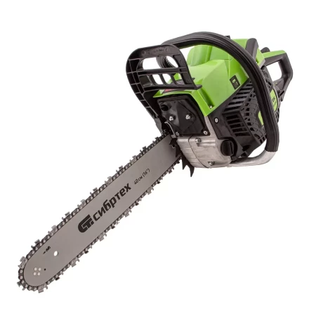 Пила цепная бензиновая БП-4540, 45 см3, шина 40 см, шаг 0.325, паз 1,5 мм, 64 звена Сибртех 95208 купить в Нижневартовске