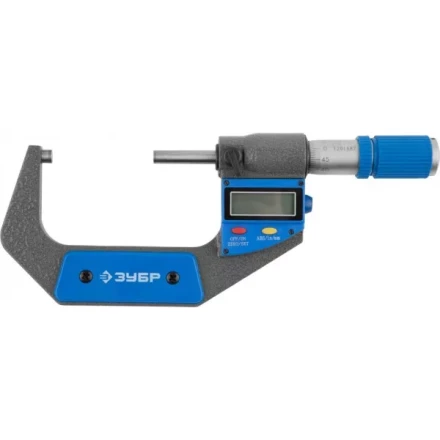 Микрометр ЗУБР "ЭКСПЕРТ" гладкий цифровой, МКЦ 75, диапазон 50-75мм, шаг измерения 0,001мм 34482-75 купить в Нижневартовске
