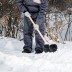 Лопата для уборки снега пластиковая, 380х385х1420 мм, деревянный черенок Россия 615745 купить в Нижневартовске