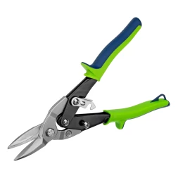 Ножницы по металлу, Сибртех 250 мм, прямой рез, сталь С55, двухкомпонентные рукоятки, 78336