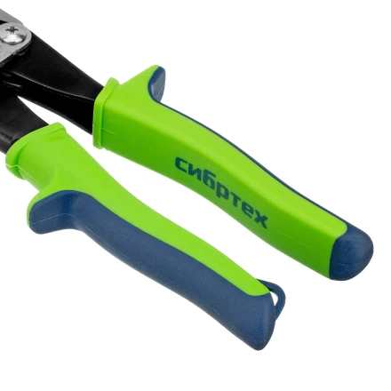 Ножницы по металлу, Сибртех 250 мм, прямой рез, сталь С55, двухкомпонентные рукоятки, 78336 купить в Нижневартовске