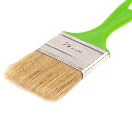 Кисть флейцевая "Евро", 50 x 8, натуральная щетина, пластиковая ручка Сибртех 83302 купить в Нижневартовске