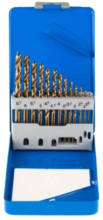 Набор ЗУБР "ЭКСПЕРТ" Свёрла "КОБАЛЬТ" по металлу, быстрорежущая сталь Р6М5К5, в мет. боксе, 1,5-6,5мм, 13шт 29626-H13-M купить в Нижневартовске