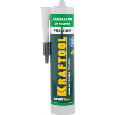 Клей монтажный KRAFTOOL KraftNails Premium KN-604, для молдингов, панелей и керамики, без растворителей, 310мл 41349_z01 купить в Нижневартовске