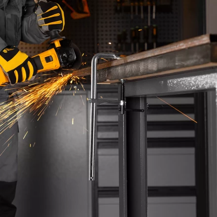 Струбцина F-образная Denzel, 80x300мм, кованая 20466 купить в Нижневартовске